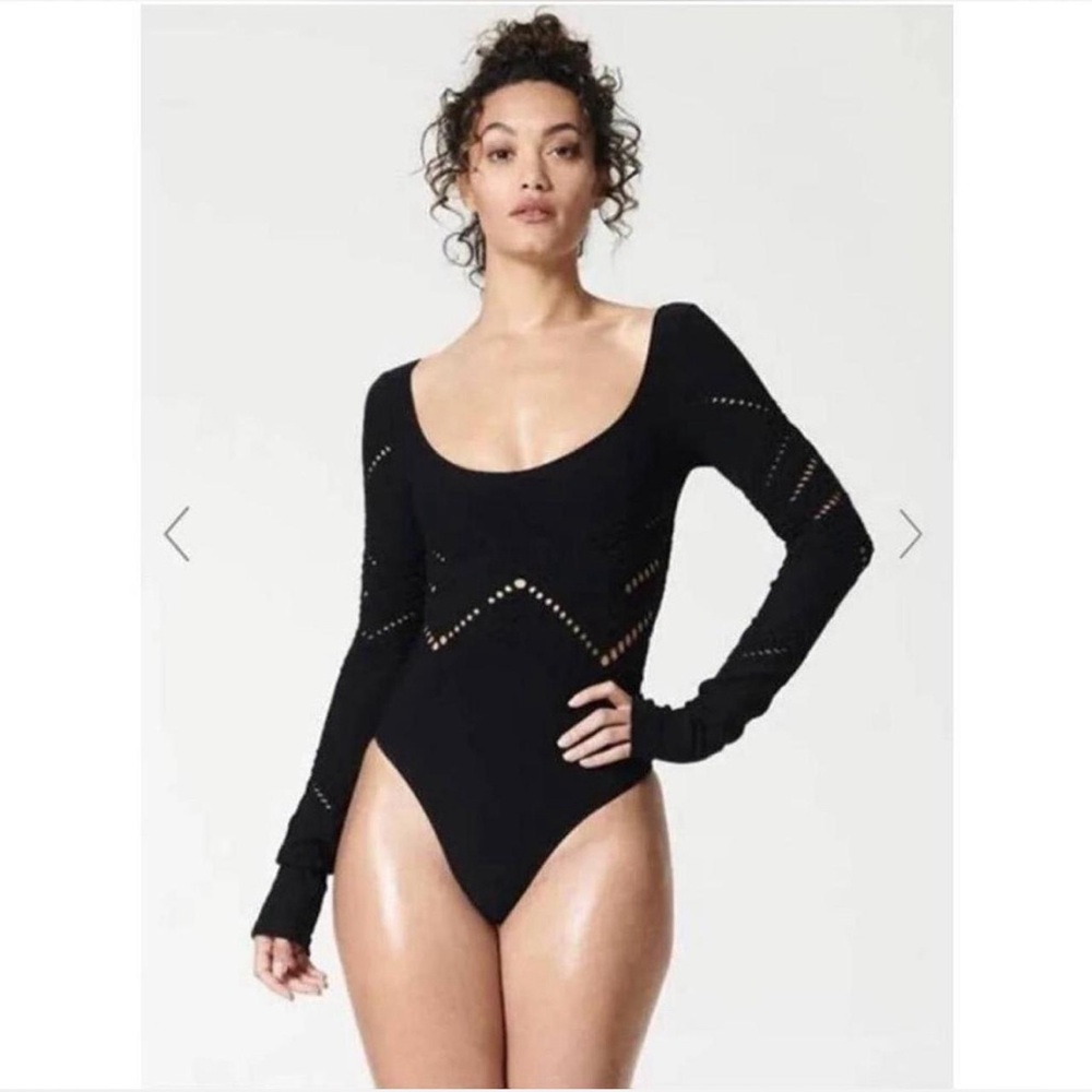 NUX Black Long Sleeve Bodysuit